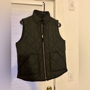J. Crew Factory Black Quilted Vest